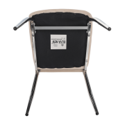 Jedálenská stolička, béžová Dulux Velvet látka/chróm, OLIVA NEW