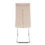 Jedálenská stolička, béžová Dulux Velvet látka/chróm, SALOMA NEW