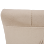 Jedálenská stolička, béžová Dulux Velvet látka/chróm, SALOMA NEW