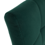 Jedálenská stolička, smaragdová Velvet látka/chróm, SALOMA NEW