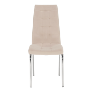 Jedálenská stolička, béžová Dulux Velvet látka/chróm, GERDA NEW