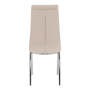 Jedálenská stolička, béžová Dulux Velvet látka/chróm, GERDA NEW