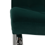 Jedálenská stolička, smaragdová Velvet látka/chróm, GERDA NEW