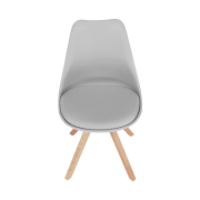 Štýlová otočná stolička, svetlosivá, ETOSA