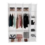 Modulárna multifunkčná skriňa, biela, ZAFOD