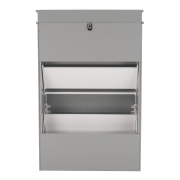 Botník, 2-radový, sivá, SEBER TYP 1