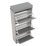 Botník, 3-radový, sivá, SEBER TYP 2