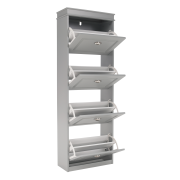 Botník, 4-radový, sivá, SEBER TYP 3