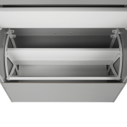 Botník, 4-radový, sivá, SEBER TYP 3