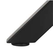 Jedálenský stôl, tmavý dub/čierna, priemer 120 cm, MEDOR