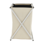 Látkový kôš na bielizeň, sivobéžová, LAUNDRY NEW TYP 3