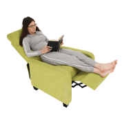 Relaxačné kreslo, zelená, TURNER