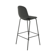 Barová stolička, tmavosivá látka/kov, MARIOLA 2 NEW