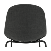 Barová stolička, tmavosivá látka/kov, MARIOLA 2 NEW