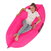 Nafukovací sedací vak/lazy bag, ružová, LEBAG