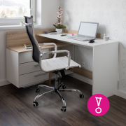 Ochranná podložka pod stoličku, transparentná, 120x90 cm, 0,8 mm, ELLIE NEW TYP 7