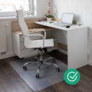 Ochranná podložka pod stoličku, transparentná, 120x90 cm, 0,8 mm, ELLIE NEW TYP 7