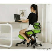 Ergonomická kľakačka, zelená/čierna, RUFUS