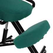 Ergonomická kľakačka, zelená/čierna, RUFUS