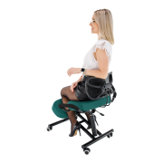 Ergonomická kľakačka, zelená/čierna, RUFUS