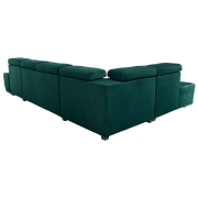 Sedacia súprava, smaragdová, pravá, LAMORA U