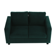 Celočalúnená pohovka, smaragdová látka, LUANA