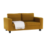 Celočalúnená pohovka, 3-sed, horčicová látka, LUANA