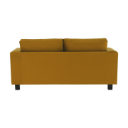 Celočalúnená pohovka, 3-sed, horčicová látka, LUANA