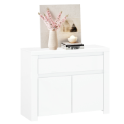 Komoda 2D1S, biely lesk, LINDY