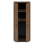 Vešiaková skriňa, dub bolzano/čierna, DELIS F