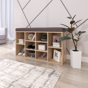 Botník s lavicou, dub sonoma, FADDY