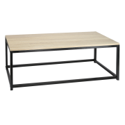 Set 2 konferenčných stolíkov, dub sonoma/čierna, KASTLER NEW TYP 2