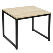 Set 2 konferenčných stolíkov, dub sonoma/čierna, KASTLER NEW TYP 2