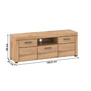 RTV stolík, dub apalačský, PUSAN B