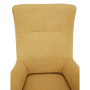 Kreslo ušiak, žltá/čierna, SAMY