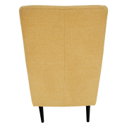 Kreslo ušiak, žltá/čierna, SAMY