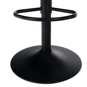 Barová stolička, hnedá látka s efektom brúsenej kože, LORASA NEW