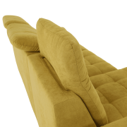 Sedacia súprava, horčicová látka, ľavá, EVANGELIN