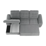 Sedacia súprava, sivá látka, ľavá, EVANGELIN