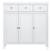 Komoda 3D3S, biela, OLJE