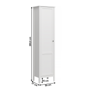 Regál 1D, biela, OLJE