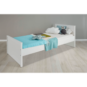 Posteľ, biela, 90x200, OLJE