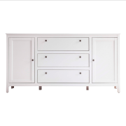 Komoda 2D3S, biela, OLJE