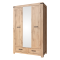 Skriňa 3D2S so zrkadlom, dub wotan, MORATIZ