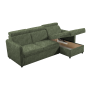 Rozkladacia sedacia súprava, zelená, ALECHANDRO B ROH