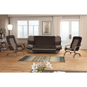 Rozkladacia pohovka, sivohnedá Taupe/hnedá, GURU