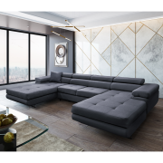 Univerzálna sedacia súprava, sivá, AMARETA U