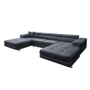 Univerzálna sedacia súprava, sivá, AMARETA U