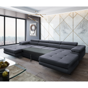 Univerzálna sedacia súprava, sivá, AMARETA U