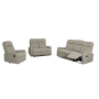 Sedacia zostava 3+2+1, látka sivohnedá Taupe, FASAN